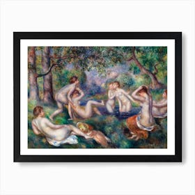 Bathers In The Forest, Pierre Auguste Renoir Art Print