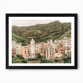 Colorful Buildings In The Mountains Of Cinque Terre In Italy Art Print