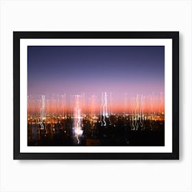 Bordeaux Cityscape At Night Art Print