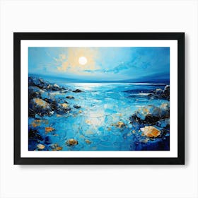 Abstract Seascape Oil Painting Art Print