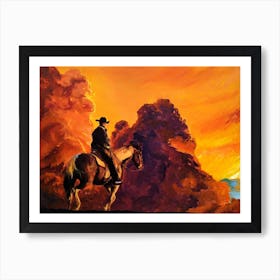 The Cowboy And Wild West Art Print
