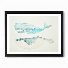 Whales Art Print