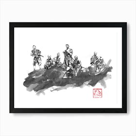 Bench Of Samurai Art Print