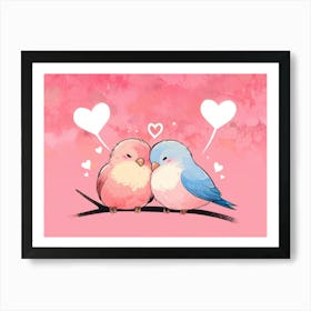 Birds On A Branch 7 Art Print