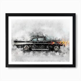 Chevrolet Bel Air 1957 Art Print