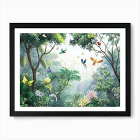 Art Trees Forest Art Print