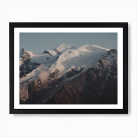 Snow Covered Mountains Art Print