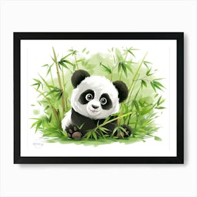 Panda Baby - nursery decoration Art Print