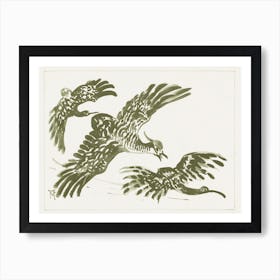 Three Flying Birds (1878–1917) By Theo Van Hoytema Art Print