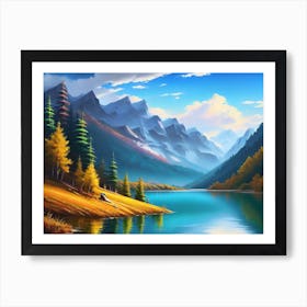 Mountain Lake 20 Art Print