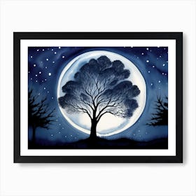 Full Moon  Art Print