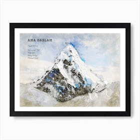 Ama Dablam Art Print