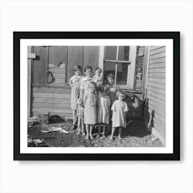 The Hall Family Living Near Alamo, North Dakota By Russell Lee Art Print