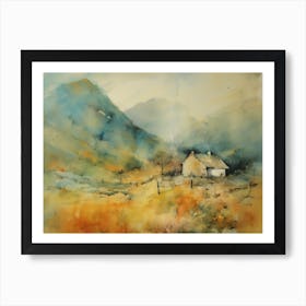 House In Scotland Art Print