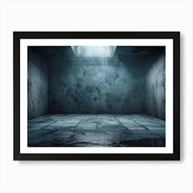 Abstract Horror Themed Wallpaper Design Featuring Grunge Patterns The Environment Constructed From (6) Art Print