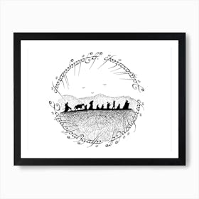 The Fellowship Of The Ring Art Print