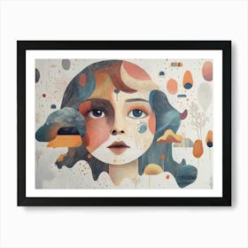 Art In A White Children Bedroom Art Print