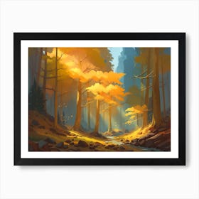 Autumn Forest 101 Art Print