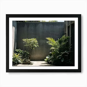 Nature Petiole Art Sunshine Black Up High Overlay Concrete Shadowy Floral Light Natural (14) Art Print