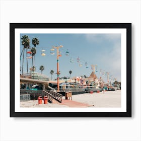 Santa Cruz Beach Boardwalk Amusement Park Art Print