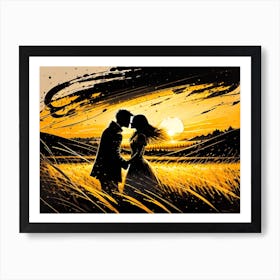 Sunset Love 2 Art Print