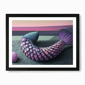 'Fish And Egg' Art Print