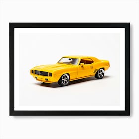 Toy Car 69 Camaro Yellow Art Print