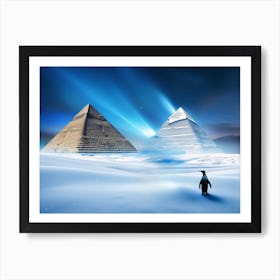 New South Pole - Pyramids Of Giza Art Print