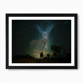 Stag Clearing Galaxy Art Print