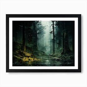 Dark Forest Art Print