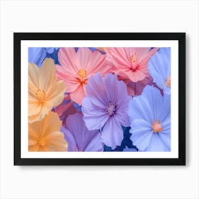 Cosmos Flowers Art Print