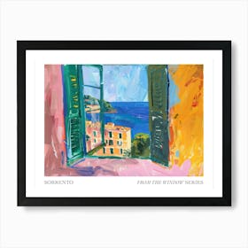 Sorrento From The Window Series Poster Painting 3 Art Print