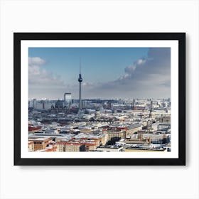 City view Berlin in winter Art Print