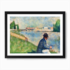 Study For Bathers At Asnières 1, Georges Seurat Art Print
