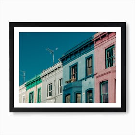 Colorful Houses In Lancaster Road In London Art Print