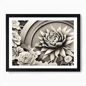 Chinese Flowers Art Print