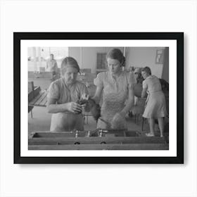 Wives Of Migratory Laborers Working In The Laundry Room At The Agua Fria Migratory Labor Camp, Arizona By Art Print