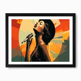 Sassy Singer Art Print