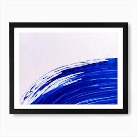 Blue Wave Painting Art Print