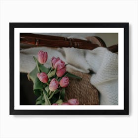 Tulips On A Chair Art Print