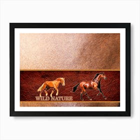 WILD NATURE - HORSE design collection Art Print