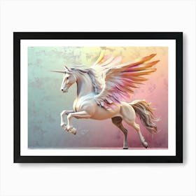 Unicorn With Wings Art Print