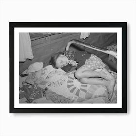 Josie Caudill Asleep At Forty Two Party, Pie Town, New Mexico By Russell Lee Art Print