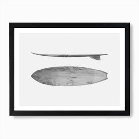 Minimalist Surfboard Art Print