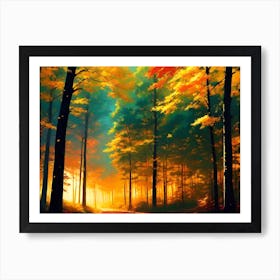 Autumn Forest 44 Art Print