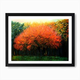 Autumn Tree in Laren (2013) Art Print