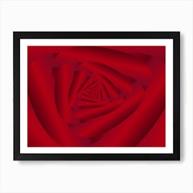 Rose Flower Swirl Pattern Art Print