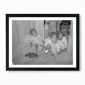 Children Of Wokers Living On Strawberry Farm And Who Do Odd Jobs Connected With The Farm And Strawberry Growing Art Print