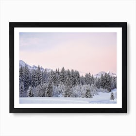 Pastel Winter Sky Art Print