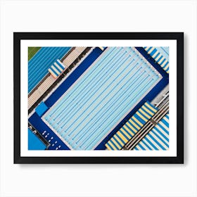 Geometric Swimming Pool Art Print